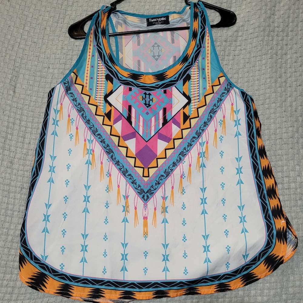 FancyQube sleeveless blouse